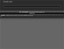 Tablet Screenshot of licado.com